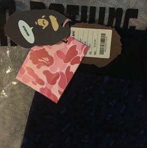 Never Worn Extra Small Bape sweat pants blue camo